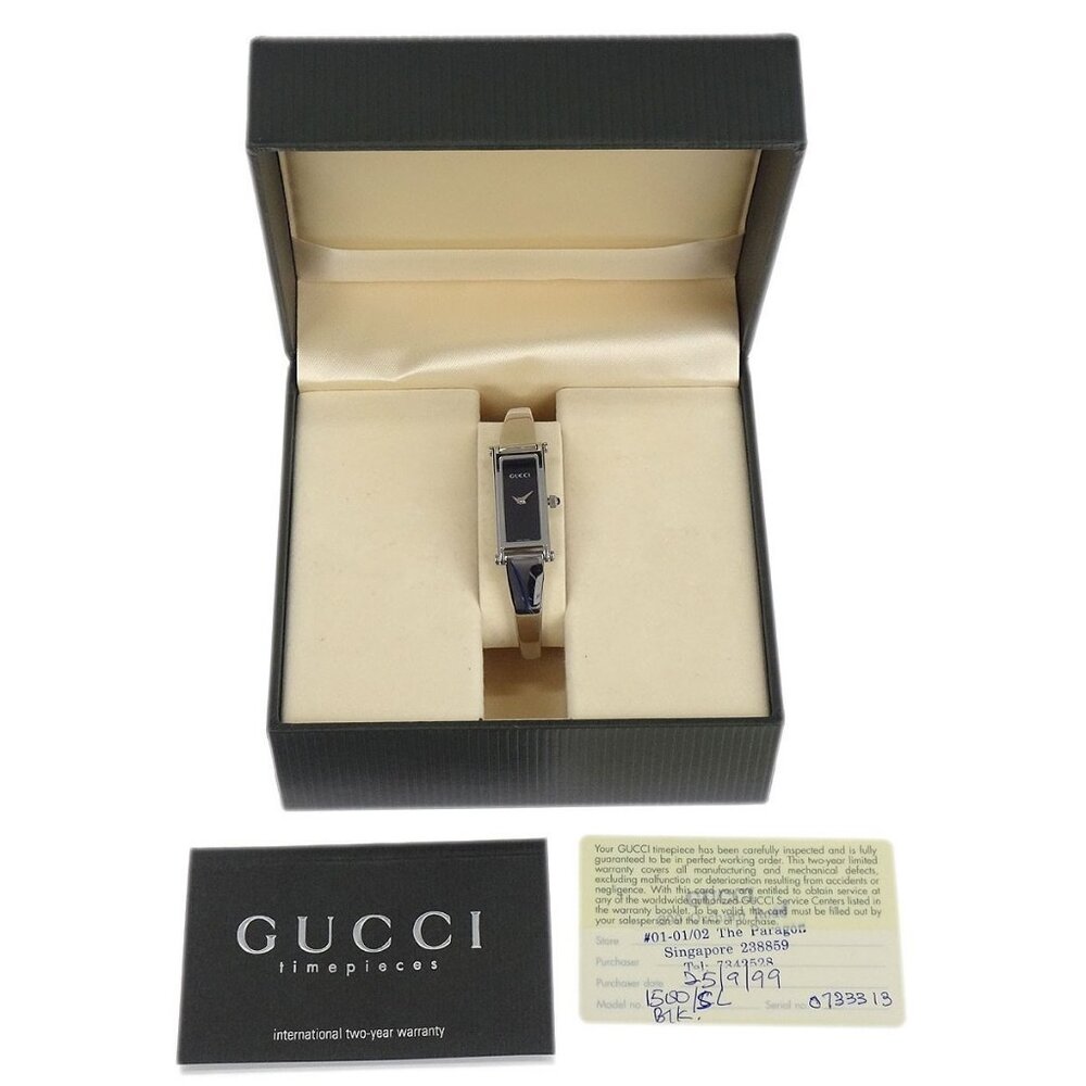 Gucci 1500L Quartz Watch SS 154305 - Picture 10 of 12